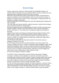 Giovanni Verga - riassunto completo