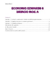 Appunti integrati con il libro di Economia Aziendale