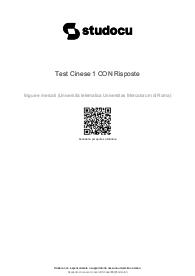 Lingua Cinese Test