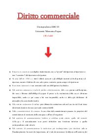 Diritto commerciale - Giurisprudenza LMG01 - Università Pegaso