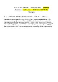MODULO 3 – FONDAMENTI ITC Ecampus EIPASS IT Security – Sicurezza informatica e protezione dati.