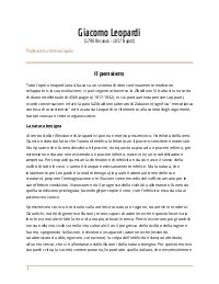 Appunti e riassunti su Leopardi