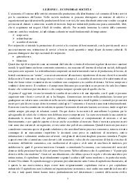 Riassunto Sociologia dei processi economici del lavoro