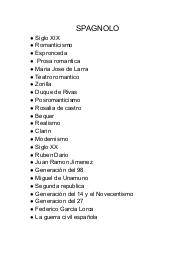 Spagnolo V anno linguistico (lingua spagnolo)