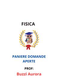 Paniere FISICA, Buzzi Aurora, Ecampus, 2025, - RISPOSTE APERTE