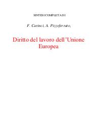 Diritto del lavoro dell’Unione Europea