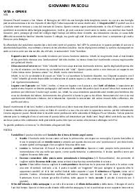 Giovanni Pascoli riassunti+appunti