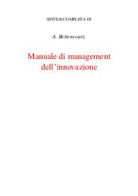 Lezioni di management dell’innovazione