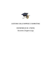 Paniere GESTIONE DELL IMPRESE E MARKETING Ecampus