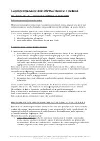 Riassunto La programmazione delle attività educative Frabboni Baldacci Guerra