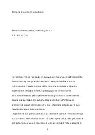 tema: la rivoluzione industriale nel mondo