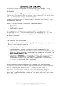 Psicologia Clinica e Dinamica di Gruppo | Dinamica di Gruppo - Spampinato