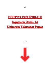 DIRITTO INDUSTRIALE - Ingegneria Civile - L7 - Pegaso