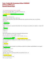 Teorie e Tecniche della Comunicazione di Massa - L19 Scienze Dell'Educazione - Pegaso