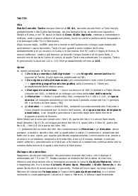 TACITO - vita e opere