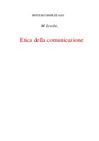 Schema di Etica della comunicazione