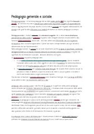 riassunto di pedagogia generale e sociale
