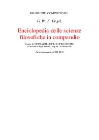 G. W. F. Hegel, Enciclopedia delle scienze filosofiche