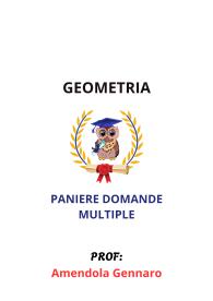 Paniere GEOMETRIA, Amendola Gennaro, Ecampus, 2025 - RISPOSTE MULTIPLE