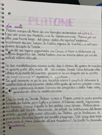 appunti di filosofia su platone