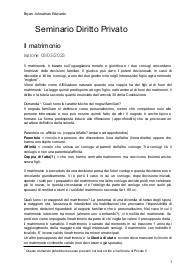 Appunti Seminario Istituzioni Diritto Privato Su Matrimonio, titoli di credito...