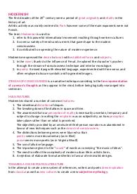 Ripasso per maturità- Letteratura inglese