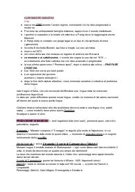 Riassunto programma di italiano per la maturità