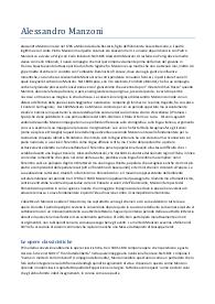Appunti di italiano, Manzoni