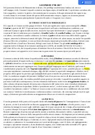 Riassunto leopardi