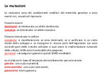 MUTAZIONI GENETICHE(MATURITÀ)