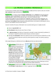 Riassunto completo prima guerra mondiale