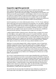 Capacità cognitiva generale: appunti di fondamenti genetici della psicologia