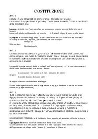 Appunti costituzione