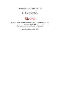 F. Guicciardini, Ricordi. Opera completa