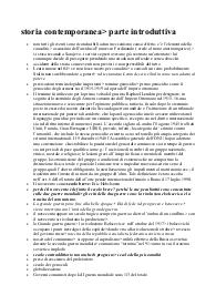 Riassunto completo di storia contemporanea, fino alla seconda guerra mondiale