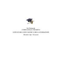 Paniere STORIA DELLA FILOSOFIA Docente Sgro Giovanni Ecampus