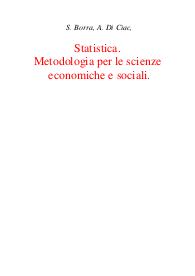 Statistica. Metodologia per le scienze economiche e sociali - Simone Borra; Agostino Di Ciac