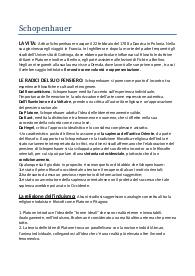 Appunti di filosofia su Schopenhauer