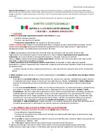 Diritto Costituzionale dispensa completa