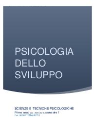 PSICOLOGIA DELLO SVILUPPO