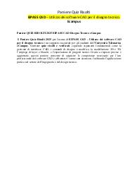 Paniere QUIZ RISOLTI 2025 EIPASS CAD Disegno Tecnico eCampus