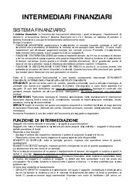 Intermediari finanziari appunti, prof Paola De Vincentis, unito, a.a. 2023/2024