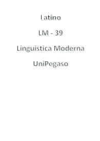 Latino - LM 39 Linguistica Moderna - UniPegaso