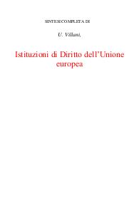Istituzioni di Diritto dell’Unione europea Villani