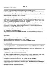 Riassunti del libro “Emilio” integrato con appunti delle lezioni