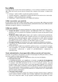 Appunti completi di citologia