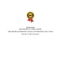 Paniere MODELLISTICA E SIMULAZIONE Ecampus