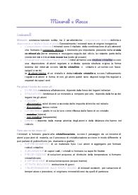 Scienze della terra - Minerali e Rocce
