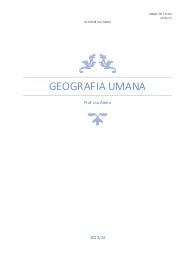 geografia umana