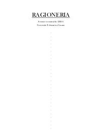 RAGIONERIA - Scienze economiche LM56 - Università degli studi Niccolò Cusano.